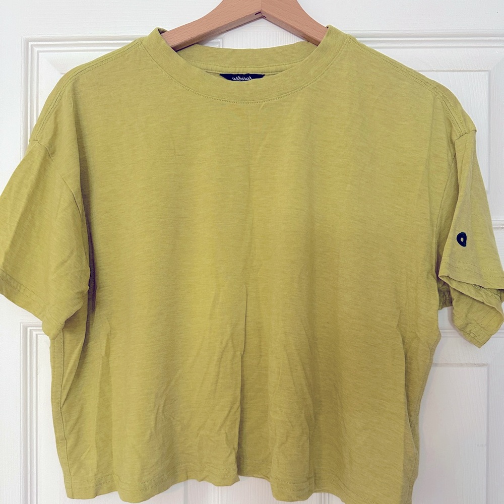 Allbirds cropped tee XS lime green